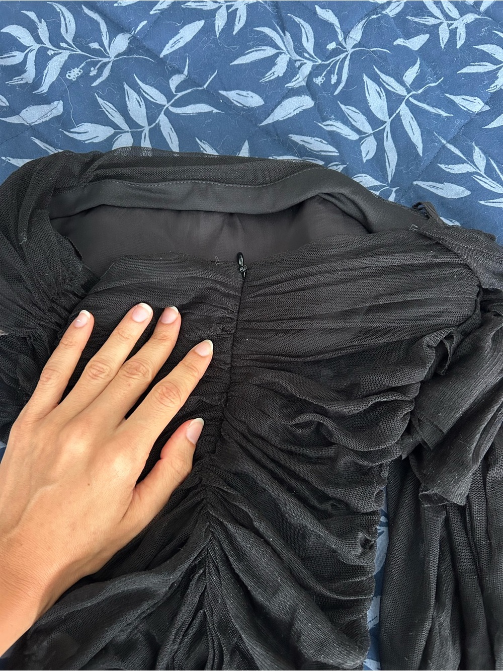 Christopher esber one shoulder veiled silk top - Picture 8 of 10